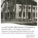 Heinrich Fleßner – ein findiger Carolinensieler Kaufmann und Besitzer der „Alten Pastorei“ von 1825