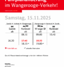 Absage Fähre – zu wenig Wasser da