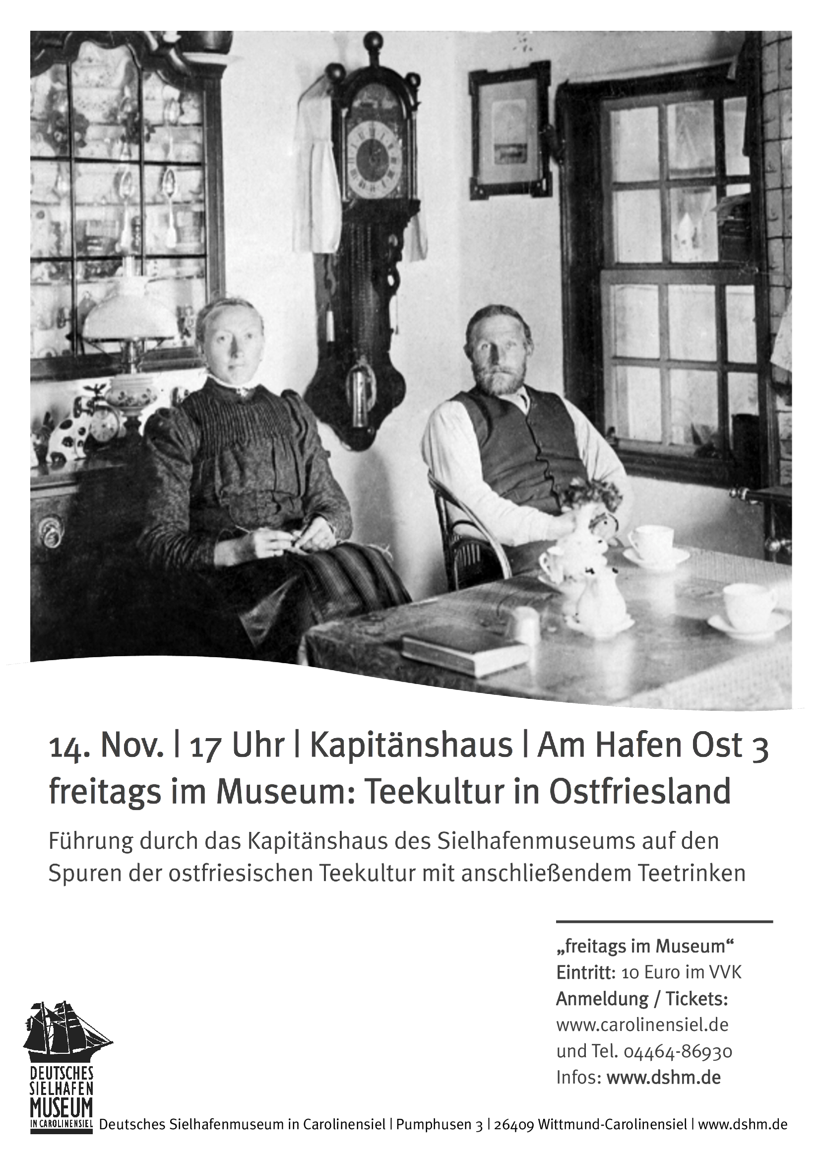 Führung durch das Kapitänshaus auf den Spuren der ostfriesischen Teekultur