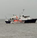 Bestattungsschiff kommt am Nikolaustag auf Sandbank vor Juist fest