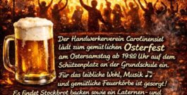 Osterfeuer in Clinsiel